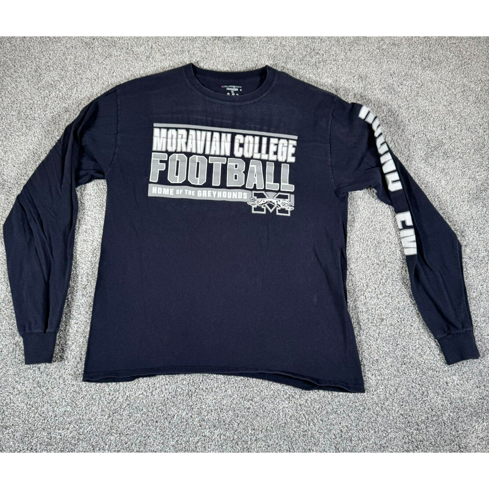 Champion Moravian College Football Shirt Mens Size Medium Greyhounds Athletic